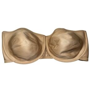 Vanity Fair 74380 Lined Underwire Strapless Bra Size 40DD #B5200‎